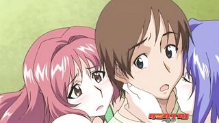 Hentai Pros - Two Sexy Girlfriends Share A Big Juicy Cock Together - 7 image