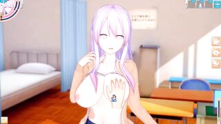 [Eroge Koikatsu! ] Touhou Hata Kokoro boobs rubbed H! 3DCG Big Breasts Anime Video (Touhou Project) [Hentai Game Toho Hata no Kokoro] - 2 image