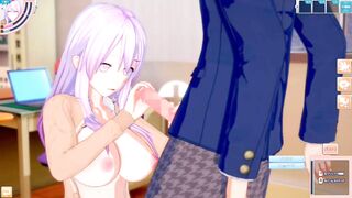 [Eroge Koikatsu! ] Touhou Hata Kokoro boobs rubbed H! 3DCG Big Breasts Anime Video (Touhou Project) [Hentai Game Toho Hata no Kokoro] - 3 image