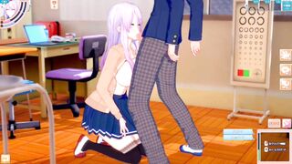 [Eroge Koikatsu! ] Touhou Hata Kokoro boobs rubbed H! 3DCG Big Breasts Anime Video (Touhou Project) [Hentai Game Toho Hata no Kokoro] - 4 image