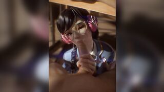 3D Hentai: Dva Schoolgirl Uniform Fuck Compilation Overwatch Uncensored Hentai - 2 image
