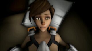 TRACER LOVES TO SPREAD HER LEGS FOR HARD SFM COCK {2020 REUPLOADED} - 8 image