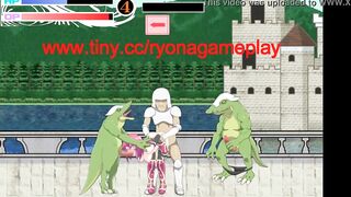 Pretty woman in sex with man and monster in erotic gameplay htai - 4 image