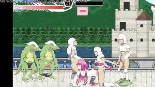 Pretty woman in sex with man and monster in erotic gameplay htai - 6 image