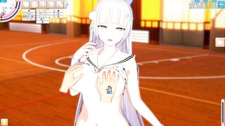 [Eroge Koikatsu! ]] Big breasts dialect daughter jk's boobs rubbed H! (Big breast animation 3DCG video [hentai game]) - 3 image