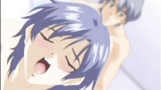 Horny hentai babe rides dick - 9 image