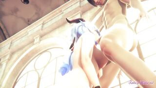 Genshin Impact Hentai - Ganyu sucks and gets fucked in church - Anime Manga Game Japanese Porn - 3 image