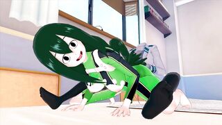 FUTA MY HERO ACADEMIA TORU HAGAKURE X TSUYU ASUI (3D HENTAI) - 4 image