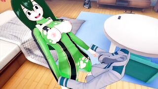 FUTA MY HERO ACADEMIA TORU HAGAKURE X TSUYU ASUI (3D HENTAI)