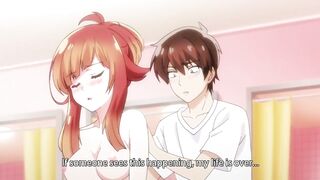 Redhead Tsundere with Small Tits gets Fucked in Missionary after Relaxing Massage | Hentai 1080p - 3 image