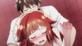 Redhead Tsundere with Small Tits gets Fucked in Missionary after Relaxing Massage | Hentai 1080p - 9 image