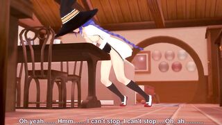 Roxy rubbing on the corner of the table | Mushoku Tensei - 8 image