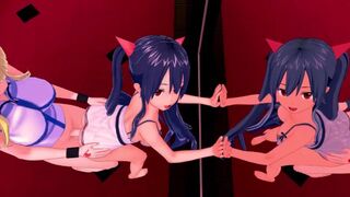 FUTA FAIRY TAIL LUCY X Wendy Marvell (3D HENTAI) - 1 image