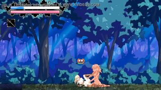 Elf girl having sex with orcs men in Elves of fornica forest action hentai game - 5 image