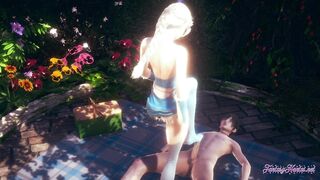 Frozen Hentai Disney - Elsa Hard Sex [footjob, cunnilingus, fingering, fucked] - Japanese Asian Manga Anime Game Porn - 2 image