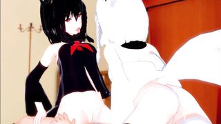 Getting Gangbang by Both Fubuki and Kuro at The Church Subbed [Hololive Hentai] - 10 image