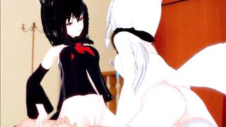 Getting Gangbang by Both Fubuki and Kuro at The Church Subbed [Hololive Hentai] - 9 image