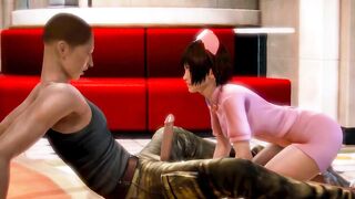 New cute nurse girl hentai having sex with a soldier man in hot xxx sex game - 3 image