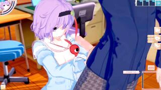 [Eroge Koikatsu! ] Touhou Komeichi Satori rubs her boobs H! 3DCG Big Breasts Anime Video (Touhou Project) [Hentai Game] - 4 image
