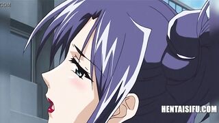 StepMom And StepDaughter Trapped And Fucked- Hentai With Eng Subs - 7 image