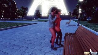 3DXChat - Seductive Paris - Consolation with cum - 7 image
