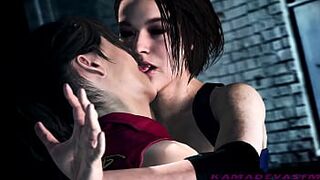 Resident Evil : Claire & Jill Lesbian Kissing | KamadevaSFM - 1 image