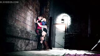 Resident Evil : Claire & Jill Lesbian Kissing | KamadevaSFM - 10 image