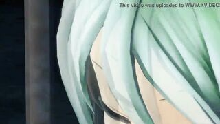 HENTAI MIKU DANCE MMD 3D JAIL BLOW JOB SEX TWO OTOKO MASK SMIXIX COLOR EDIT - 5 image