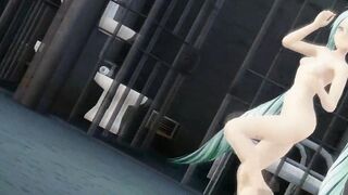 HENTAI MIKU DANCE MMD 3D JAIL BLOW JOB SEX TWO OTOKO MASK SMIXIX COLOR EDIT - 9 image