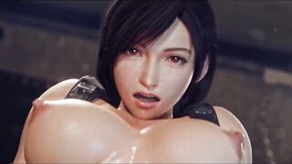 3D Hentai: Tifa LockHart Anal Dick Ride Final Fantasy 7 Remake Tifa Uncensored Hentai - 9 image