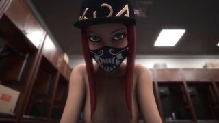 D Hentai: KDA Akali Fucked On The Backstage League of Legends Uncensored Hentai - 8 image