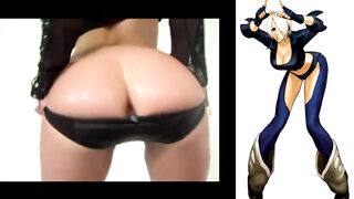 Angel King Of Fighters Jerk Off To A Real Life Ass - 3 image