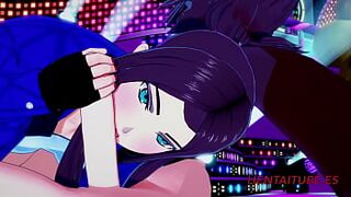 KDA League of Legend Hentai 3D Akali blowjob, boobjob and fucked with multiple cums in her mouth and pussy 1/2 - 1 image