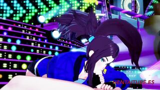 KDA League of Legend Hentai 3D Akali blowjob, boobjob and fucked with multiple cums in her mouth and pussy 1/2 - 9 image