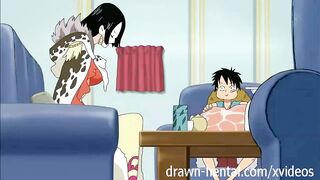 One Piece Hentai - Boa seduces Luffy - 2 image