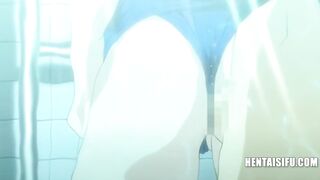 Lactating Anime Pregnant Babes Compete For 1 Guys Mouth - Eng SUBS - 3 image