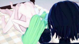 Lelouch gets cucked! He watches CC get her tight pussy fucked by his best friend. Code Geass Hentai. - 7 image