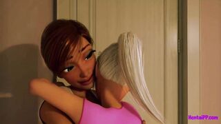 Teen Futa DickGirls Help To Fuck Toghter 3D - 2 image