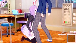 [Eroge Koikatsu! ] Touhou Udonge boobs rubbed H! 3DCG Big Breasts Anime Video (Touhou Project) [Hentai Game]