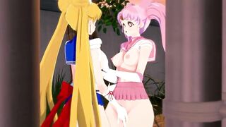 Sailor Moon Lesbian - Usagi Tsukino x Chibiusa - 4 image