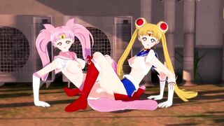 Sailor Moon Lesbian - Usagi Tsukino x Chibiusa - 6 image