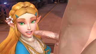 Princess Zelda's Legendary Deep Throat Blow job - 1 image