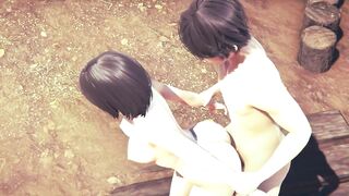 Attack On Titans Hentai - Mikasa Fingering to orgasm then fucked with creampie - Manga Anime Japanese Asian Game Porn - 8 image