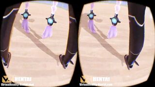 Hyperdimension Neptunia - Purple Heart in 3D SBS - 7 image