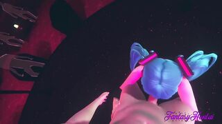 Vocaloid Hentai 3D - POV Miku Blowjob in a Striptease Club - 10 image