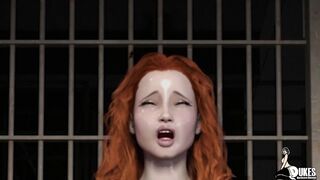 Red Haired wife rides a prison inmates Big dick - 6 image