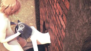 Hentai Uncensored 3D - Kitty Threesome anal and blowjob - 6 image