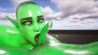 SWEET BLOWJOB INTENSE DEEP THROAT (Wild Life) 3D HENTAI GAME