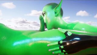 SWEET BLOWJOB INTENSE DEEP THROAT (Wild Life) 3D HENTAI GAME - 2 image