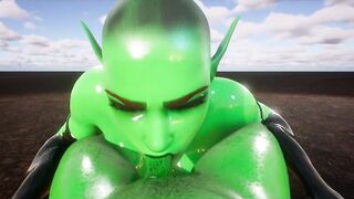 SWEET BLOWJOB INTENSE DEEP THROAT (Wild Life) 3D HENTAI GAME - 9 image
